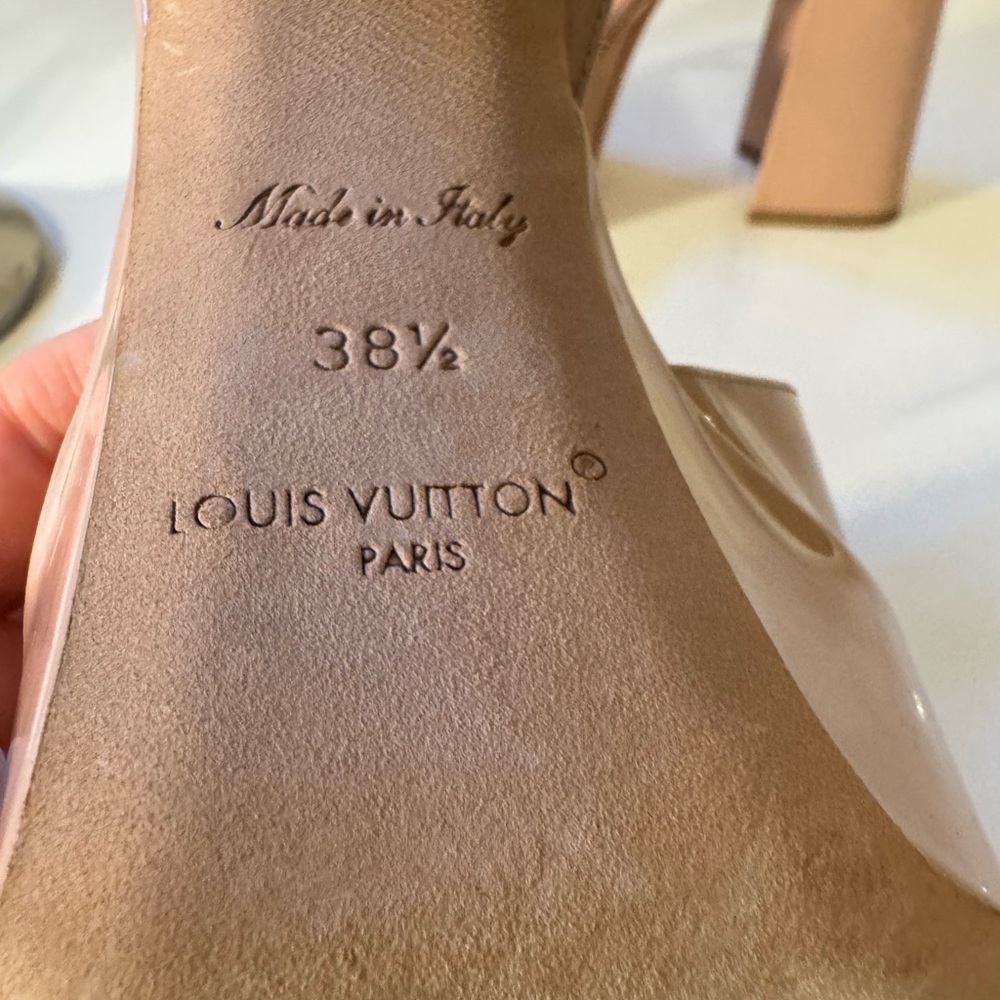 LOUIS VUITTON PLATFORM SANDAL SIZE 38.5 - Picture 6 of 8